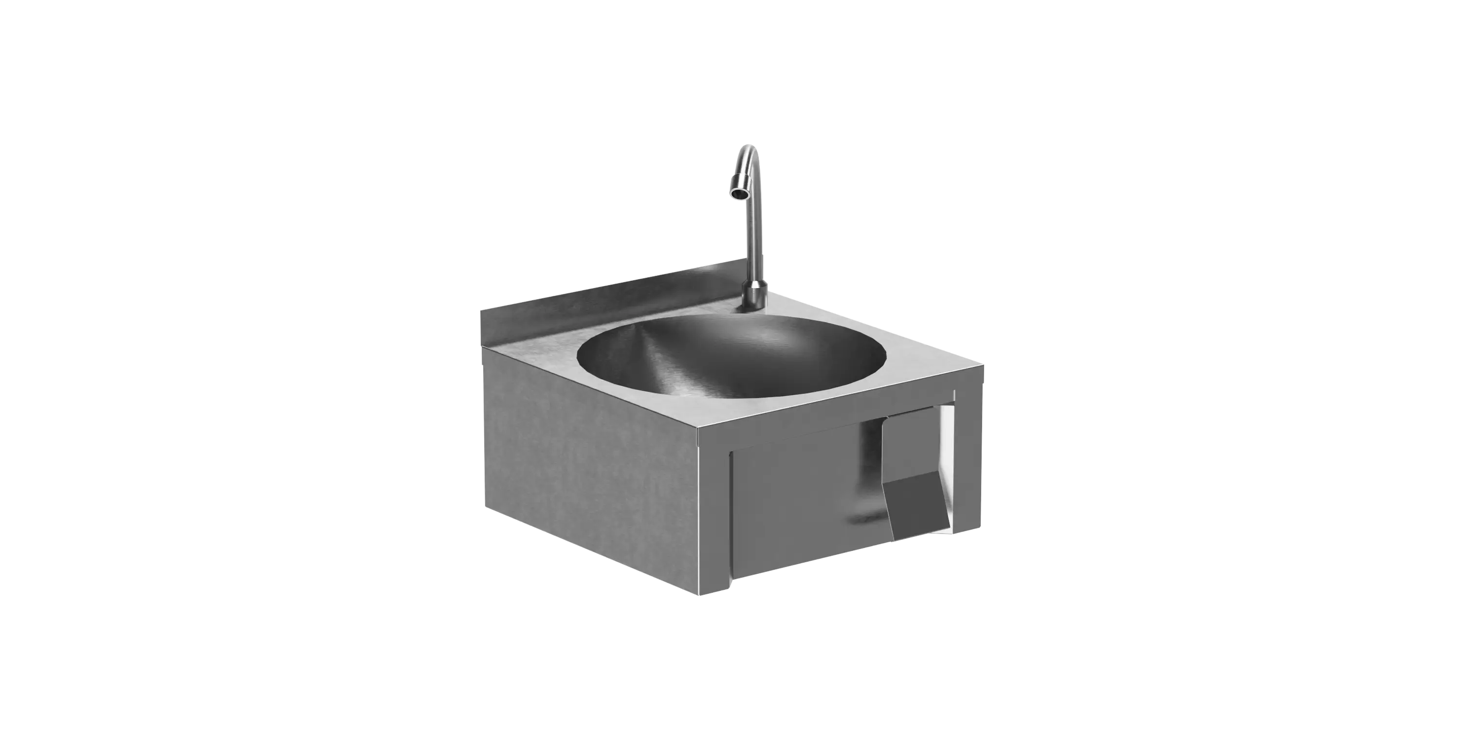 Dizden Kumandalı El Yıkama Evyesi(Knee Operating Handwash Basin)